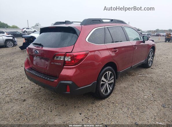 4S4BSANC2K3227067 2019 SUBARU OUTBACK Red Tył prawy