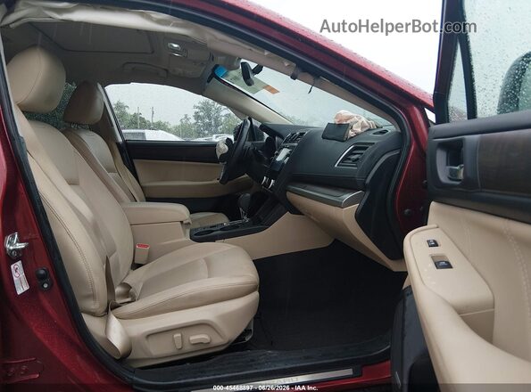 4S4BSANC2K3227067 2019 SUBARU OUTBACK Red Widok wnętrza z przodu