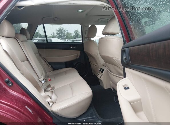 4S4BSANC2K3227067 2019 SUBARU OUTBACK Red Widok naklejki z numerem VIN