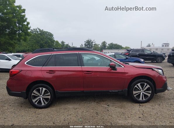 4S4BSANC2K3227067 2019 SUBARU OUTBACK Red Widok wnętrza z tyłu