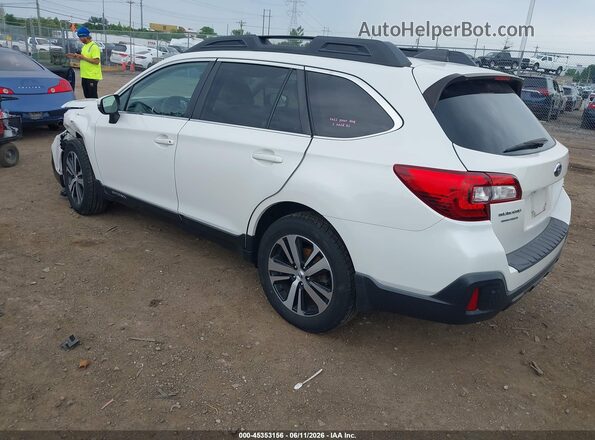 4S4BSANC2K3275541 2019 SUBARU OUTBACK Белый Задняя левая четверть