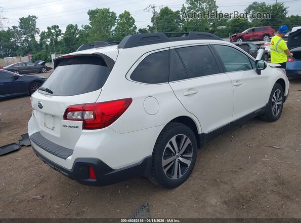 4S4BSANC2K3275541 2019 SUBARU OUTBACK Белый Задняя правая четверть