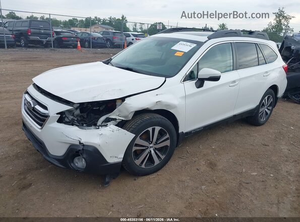 4S4BSANC2K3275541 2019 SUBARU OUTBACK Белый Передняя левая четверть