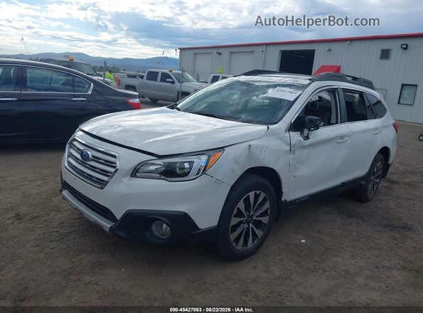 4S4BSANC4G3280392 2016 SUBARU OUTBACK White Vista tres cuartos delantera izquierda