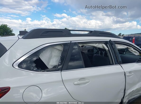 4S4BSANC4G3280392 2016 SUBARU OUTBACK White Vista interior trasera