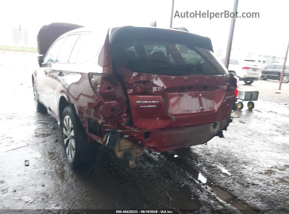 4S4BSANC4H3306426 2017 SUBARU OUTBACK Red Вид спереду