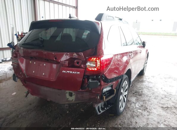 4S4BSANC4H3306426 2017 SUBARU OUTBACK Red Задня права чверть