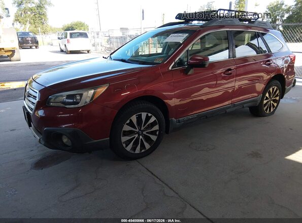 4S4BSANC4H3387556 2017 SUBARU OUTBACK Burgundy Przód lewy