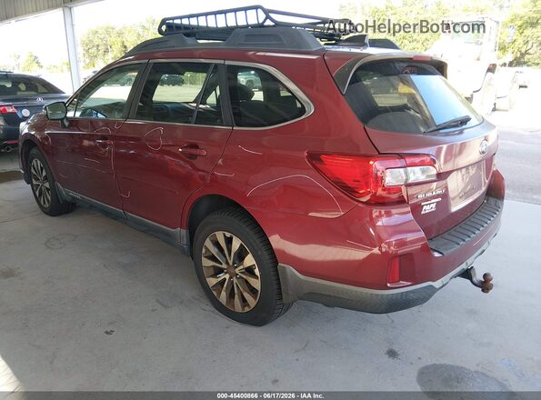 4S4BSANC4H3387556 2017 SUBARU OUTBACK Burgundy Tył lewy