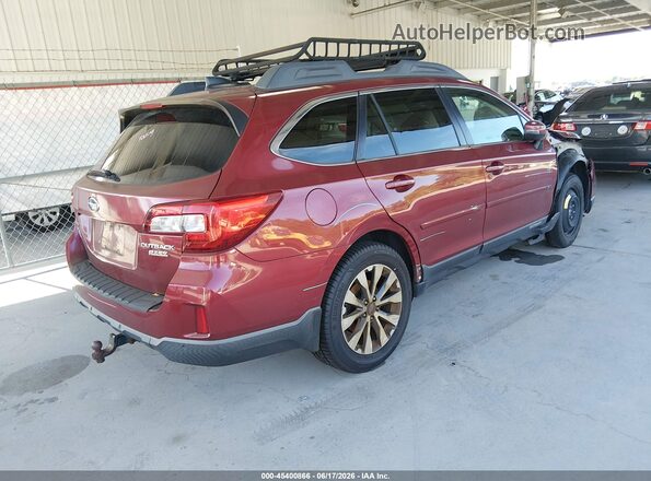 4S4BSANC4H3387556 2017 SUBARU OUTBACK Burgundy Tył prawy