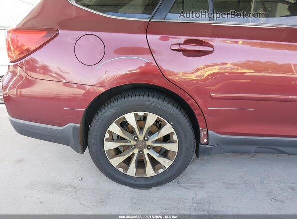 4S4BSANC4H3387556 2017 SUBARU OUTBACK Burgundy Widok z przodu