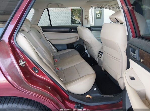 4S4BSANC4H3387556 2017 SUBARU OUTBACK Burgundy Widok naklejki z numerem VIN