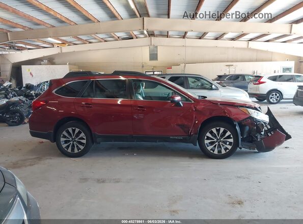 4S4BSANC4H3413900 2017 SUBARU OUTBACK Red 