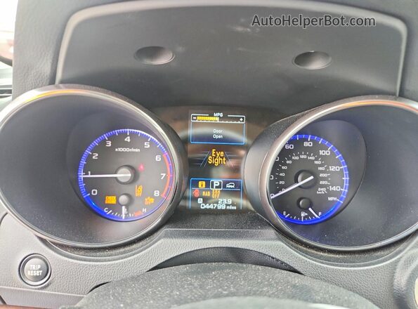 4S4BSANC4K3364088 2019 SUBARU OUTBACK Зеленый Вид щитка приборов