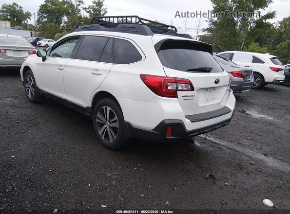 4S4BSANC5K3308578 2019 SUBARU OUTBACK White Trasero izquierdo