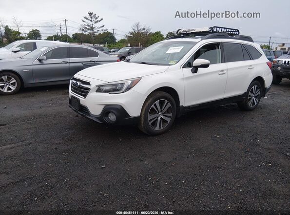 4S4BSANC5K3308578 2019 SUBARU OUTBACK White Vista tres cuartos delantera izquierda