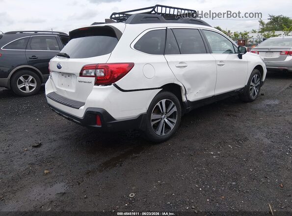 4S4BSANC5K3308578 2019 SUBARU OUTBACK White Trasero derecho