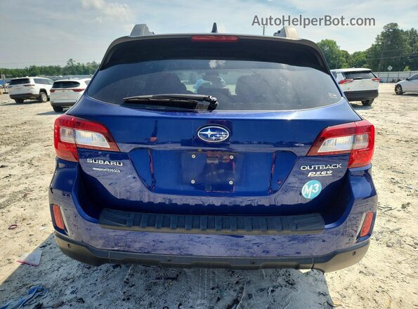 4S4BSANC6H3370869 2017 SUBARU OUTBACK Blue Вид ззаду