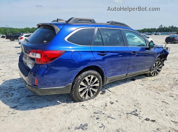 4S4BSANC6H3370869 2017 SUBARU OUTBACK Blue Задня права чверть