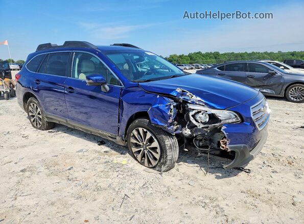 4S4BSANC6H3370869 2017 SUBARU OUTBACK Blue Передня права чверть
