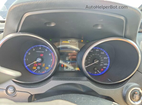 4S4BSANC6H3370869 2017 SUBARU OUTBACK Blue Вид щитка приладів