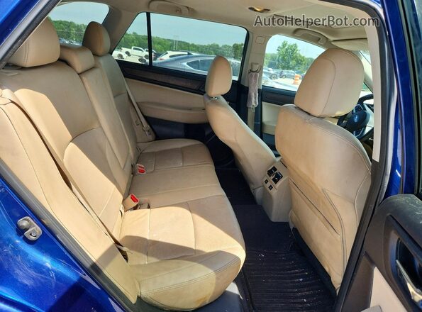 4S4BSANC6H3370869 2017 SUBARU OUTBACK Blue Вид задніх сидінь