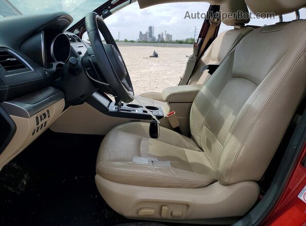 4S4BSANC6K3333053 2019 SUBARU OUTBACK Maroon წინა სალონის ხედი