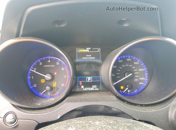 4S4BSANC7H3257450 2017 SUBARU OUTBACK Silver Widok zestawu wskaźników