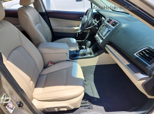 4S4BSANC7H3327660 2017 SUBARU OUTBACK Tan Widok wnętrza z przodu