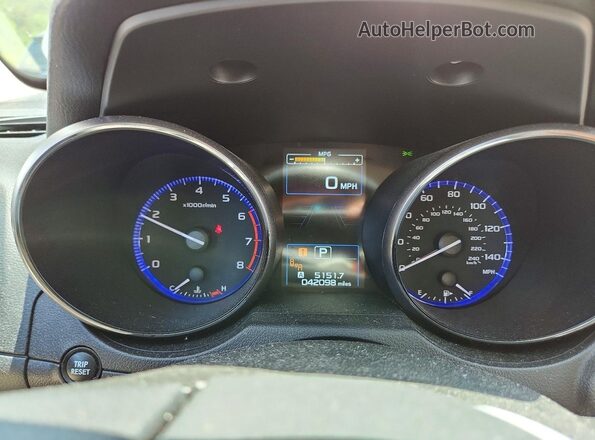 4S4BSANC7H3327660 2017 SUBARU OUTBACK Tan Widok zestawu wskaźników