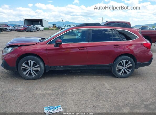 4S4BSANC7K3262879 2019 SUBARU OUTBACK Red უკანა სალონის ხედი