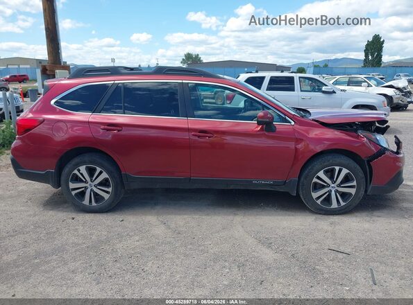 4S4BSANC7K3262879 2019 SUBARU OUTBACK Red ხელსაწყოთა პანელის ხედი