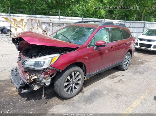 4S4BSANC8H3353524 2017 SUBARU OUTBACK Red Vista tres cuartos delantera izquierda