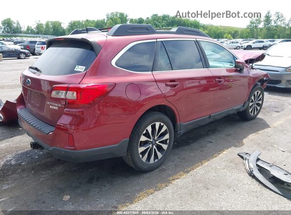 4S4BSANC8H3353524 2017 SUBARU OUTBACK Red Trasero derecho