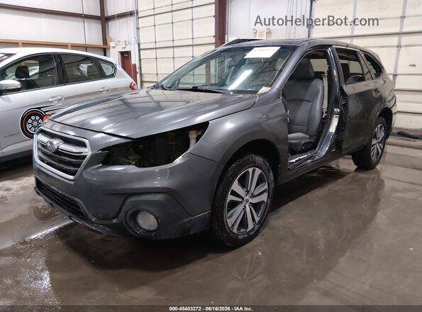 4S4BSANC8J3354954 2018 SUBARU OUTBACK Gray წინა მარცხენა ხედი სამი მეოთხედიდან