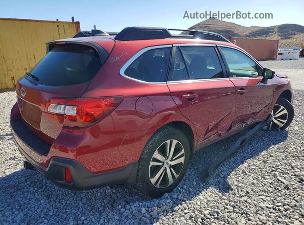 4S4BSANC8K3202299 2019 SUBARU OUTBACK Красный Задняя правая четверть