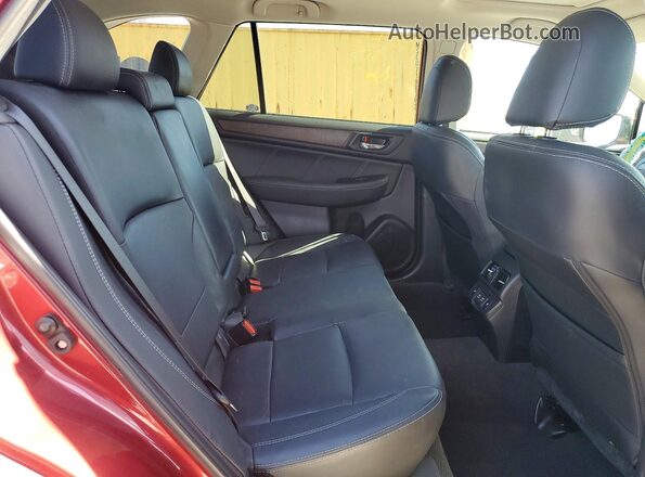 4S4BSANC8K3202299 2019 SUBARU OUTBACK Красный Вид задних сидений