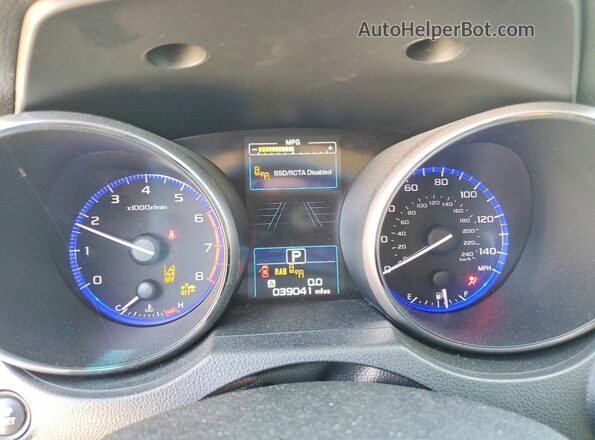 4S4BSANC9J3384366 2018 SUBARU OUTBACK Синий Вид щитка приборов