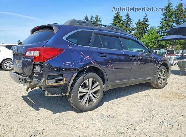 4S4BSANC9J3384366 2018 SUBARU OUTBACK Синий Задняя правая четверть