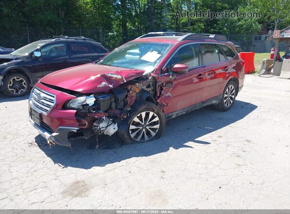 4S4BSANCXG3281286 2016 SUBARU OUTBACK Темно-бордовый Передняя левая четверть