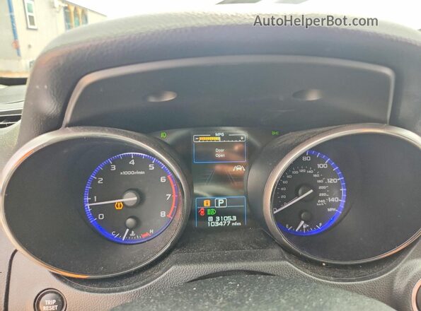 4S4BSATC5K3337744 2019 SUBARU OUTBACK Brown Вид щитка приладів