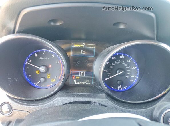 4S4BSATCXH3429263 2017 SUBARU OUTBACK Green Widok zestawu wskaźników