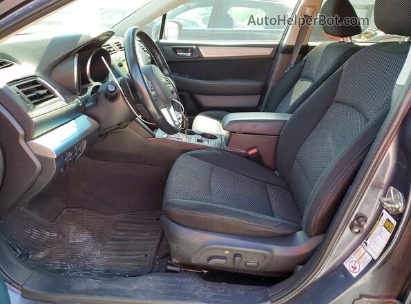 4S4BSBDC2G3246202 2016 SUBARU OUTBACK Gray Вид салону спереду