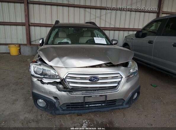 4S4BSBFC5G3283158 2016 SUBARU OUTBACK Gold Widok z przodu