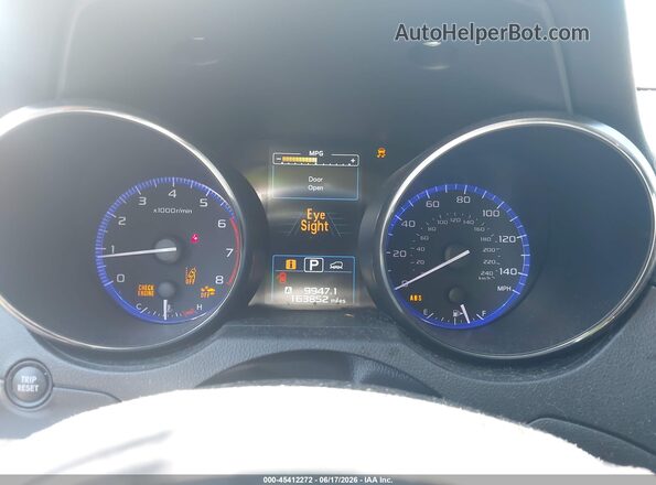 4S4BSBFCXG3346383 2016 SUBARU OUTBACK Black Widok tylnych siedzeń