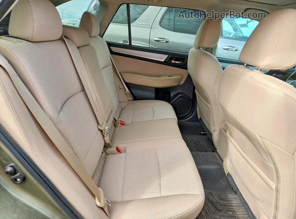 4S4BSBHC0G3238545 2016 SUBARU OUTBACK Green უკანა სავარძლების ხედი