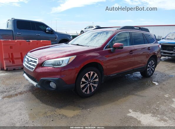 4S4BSBNC0G3266527 2016 SUBARU OUTBACK Red Front left