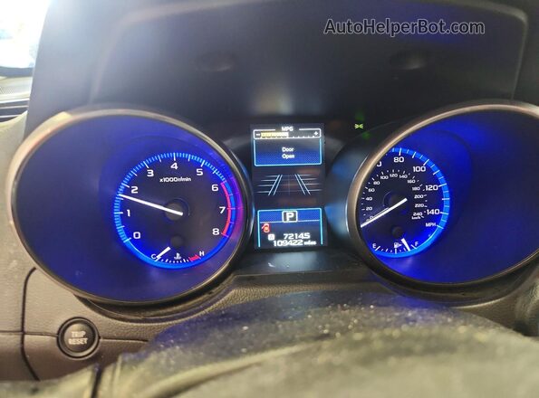 4S4BSBNC3G3276971 2016 SUBARU OUTBACK Gray Vista del cuadro de instrumentos