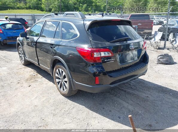 4S4BSBNC6G3207160 2016 SUBARU OUTBACK Черный Задняя левая четверть