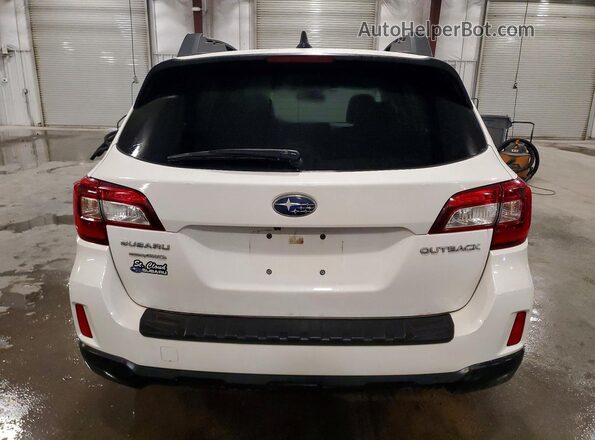 4S4BSBNC6G3346219 2016 SUBARU OUTBACK Белый Вид сзади